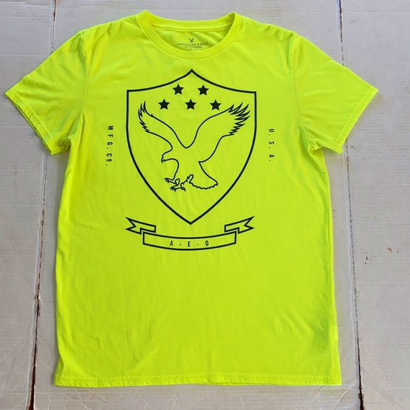 COPY - American Eagle Men M Yellow Graphic Short-Sleeve Tee - Picture 1 of 4